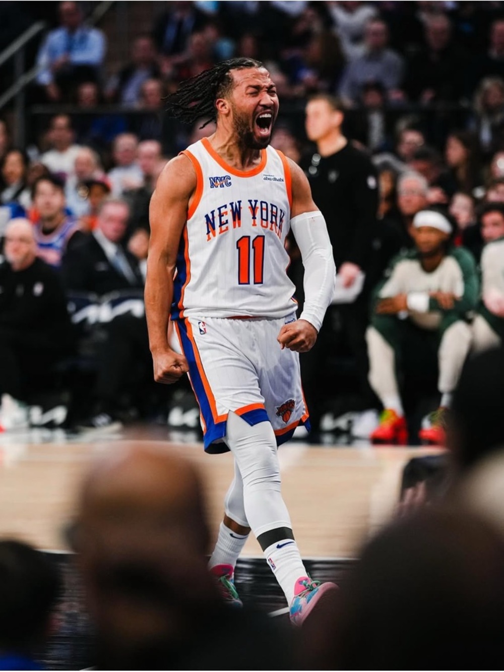 Authentic Jalen Brunson New York Knicks White City Edition Jersey Size 44/M - Picture 16 of 16